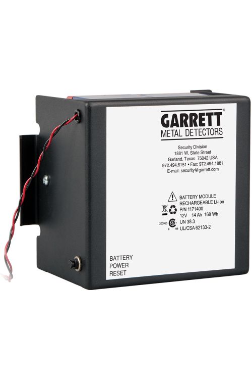 Li-Ion Battery Module for walkthrough metal detectors 